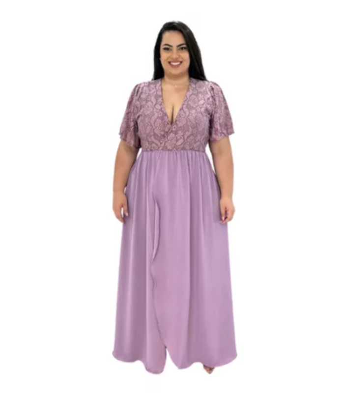 Deslumbrante Vestido Festa Longo com Renda: O Toque Perfeito para Sua Ocasião