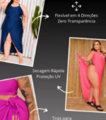 saida de praia plus size