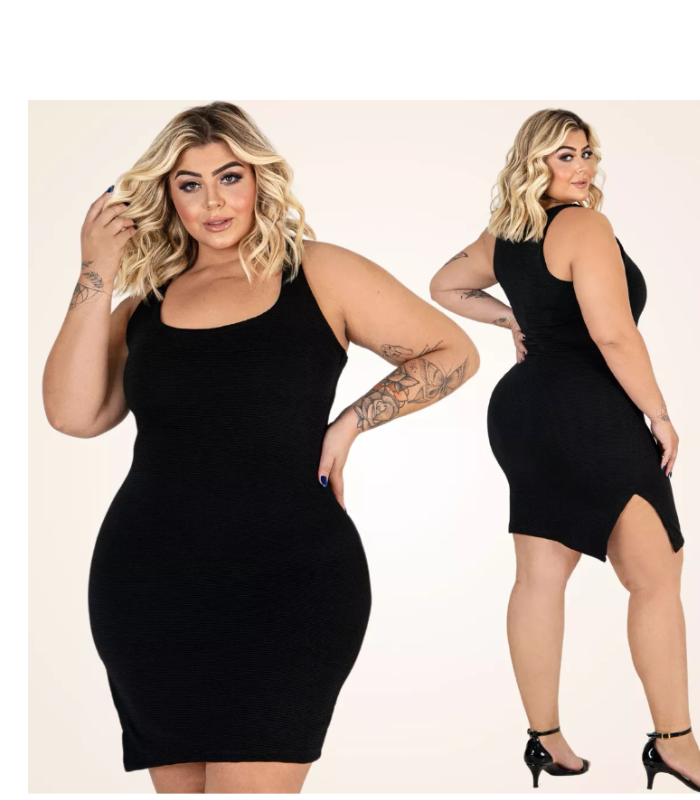 Vestido preto tubinho