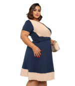 vestido curto rodado