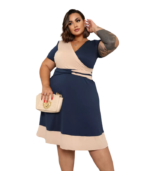 vestido curto rodado
