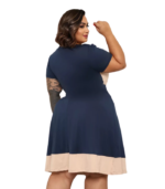 vestido curto rodado