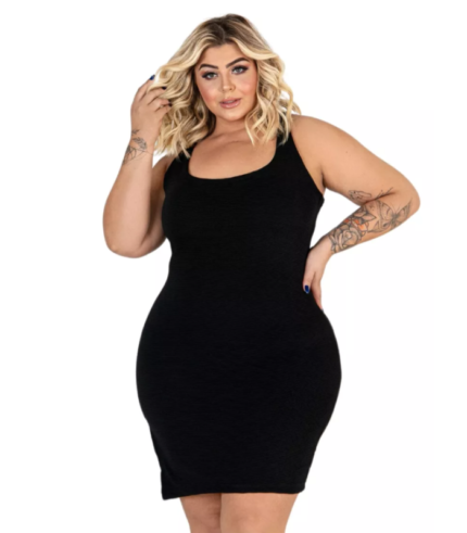 Vestido preto tubinho