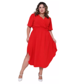 Vestido longo vermelho