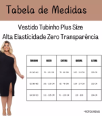 Vestido Plus Size Midi Fenda Modelador Curve Anarruga Até G3