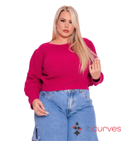 Blusa Tricot Manga Longa