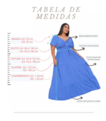 Vestido longo com manga premium